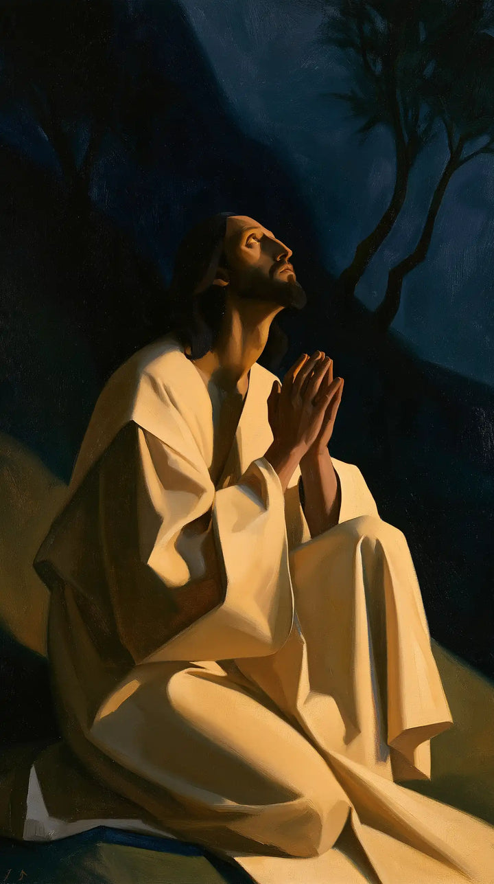 Jesus in Gethsemane — Palms in the Evening’s Ascent