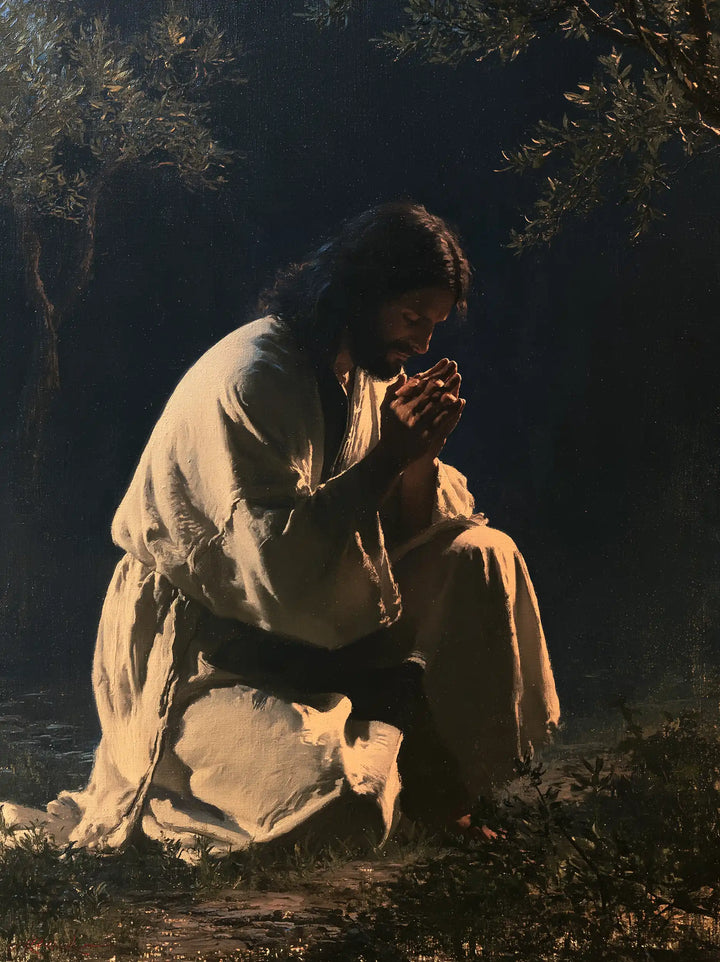 Jesus in Gethsemane - Contemporary Minimalism · Portrait n° 14