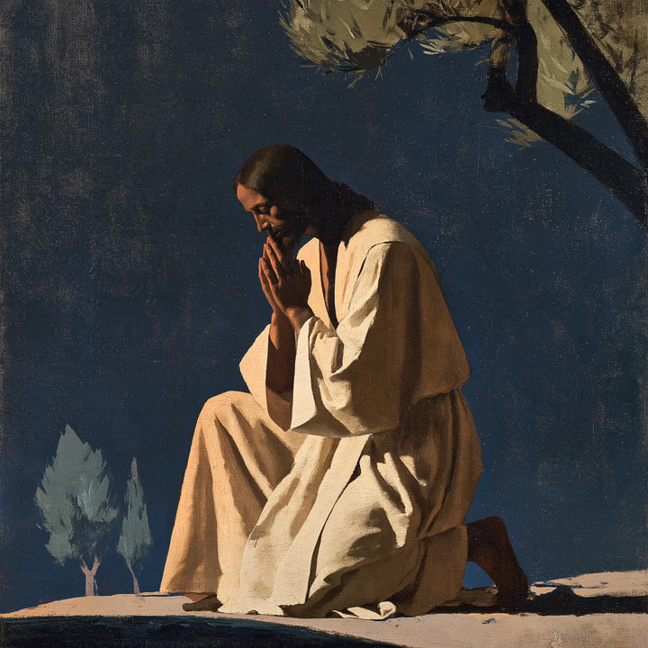 Jesus in Gethsemane — The Two Olive Trees of the Quiet Night