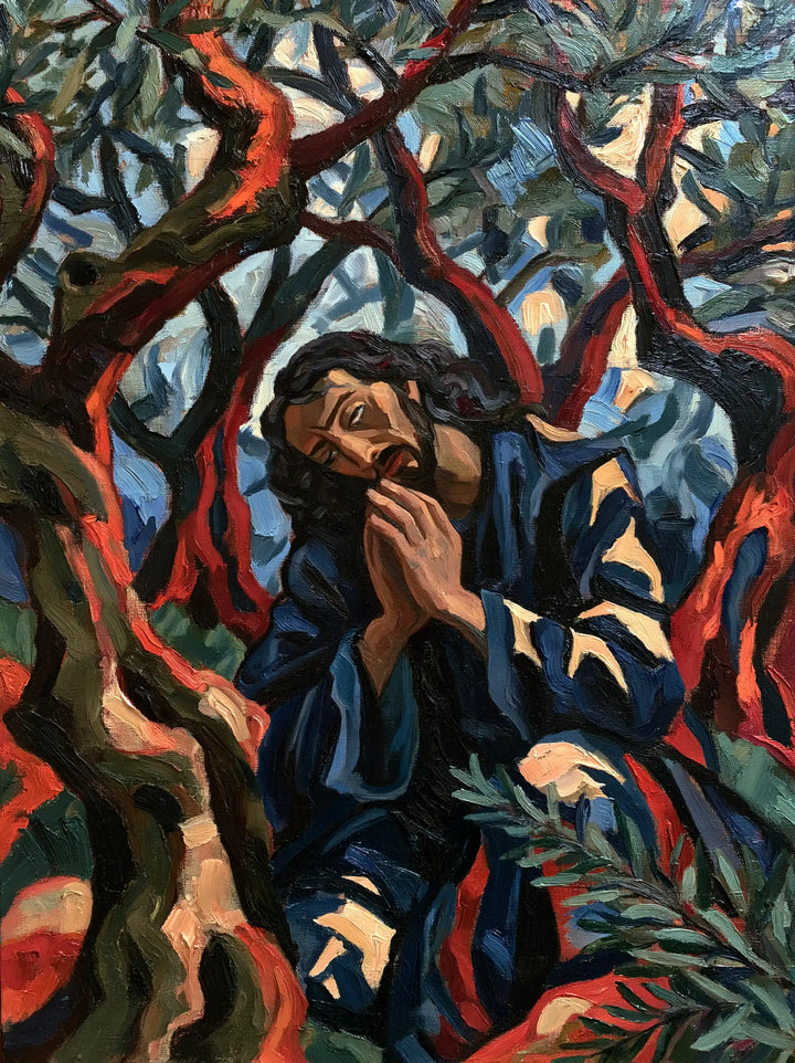 Jesus in Gethsemane — Orison among Cinnabar Veins