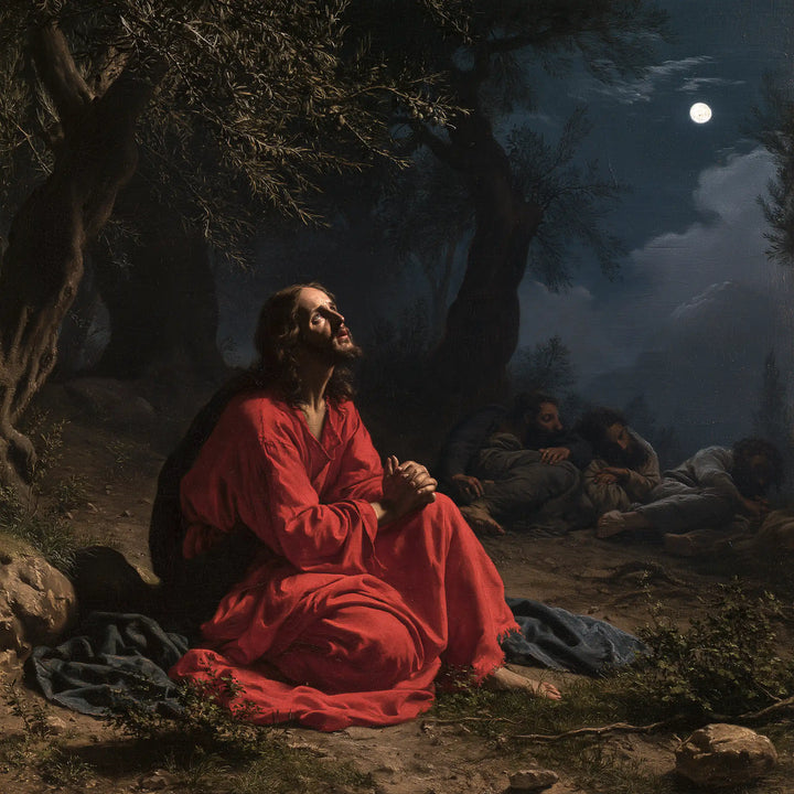 Jesus in Gethsemane — Listening beneath the Companions’ Moon