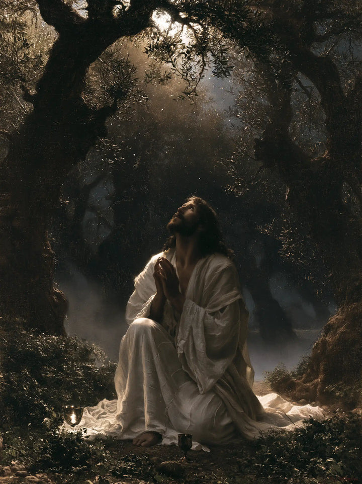 Jesus in Gethsemane - Symbolist · Portrait n° 9