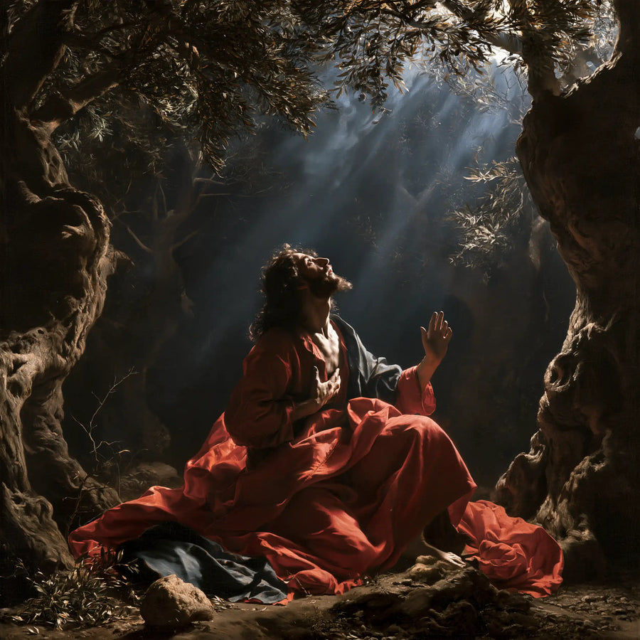 Jesus in Gethsemane - Theatrical Baroque · Square n° 3