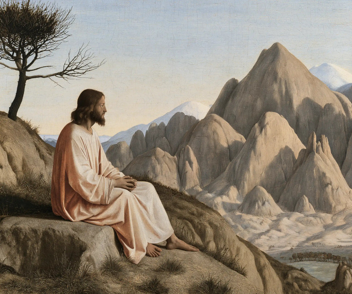 Jesus in the Desert — Meditation Beneath the Solitary Tree