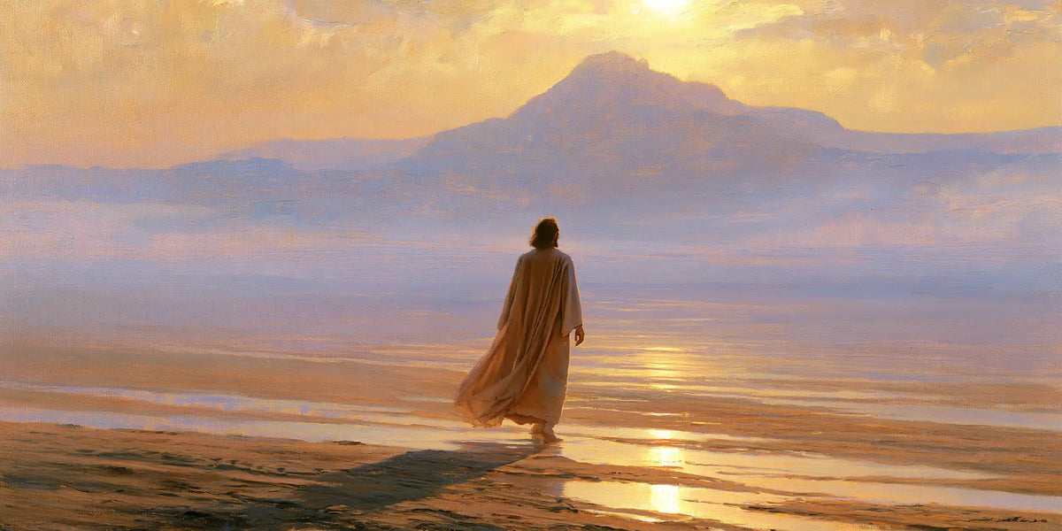 Jesus in the Desert — The Traveller in Bands of Gold