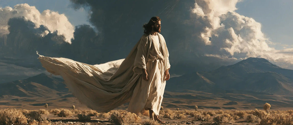 Jesus in the Desert — The Long Train Beneath the Mountain Sky