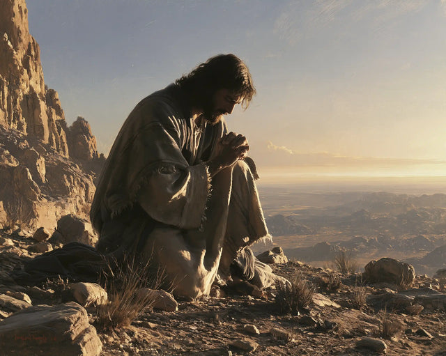 Jesus in the Desert - Jesus in Prayer · Landscape n° 6