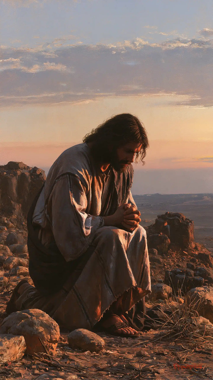Jesus in the Desert - Jesus in Prayer · Portrait n° 2
