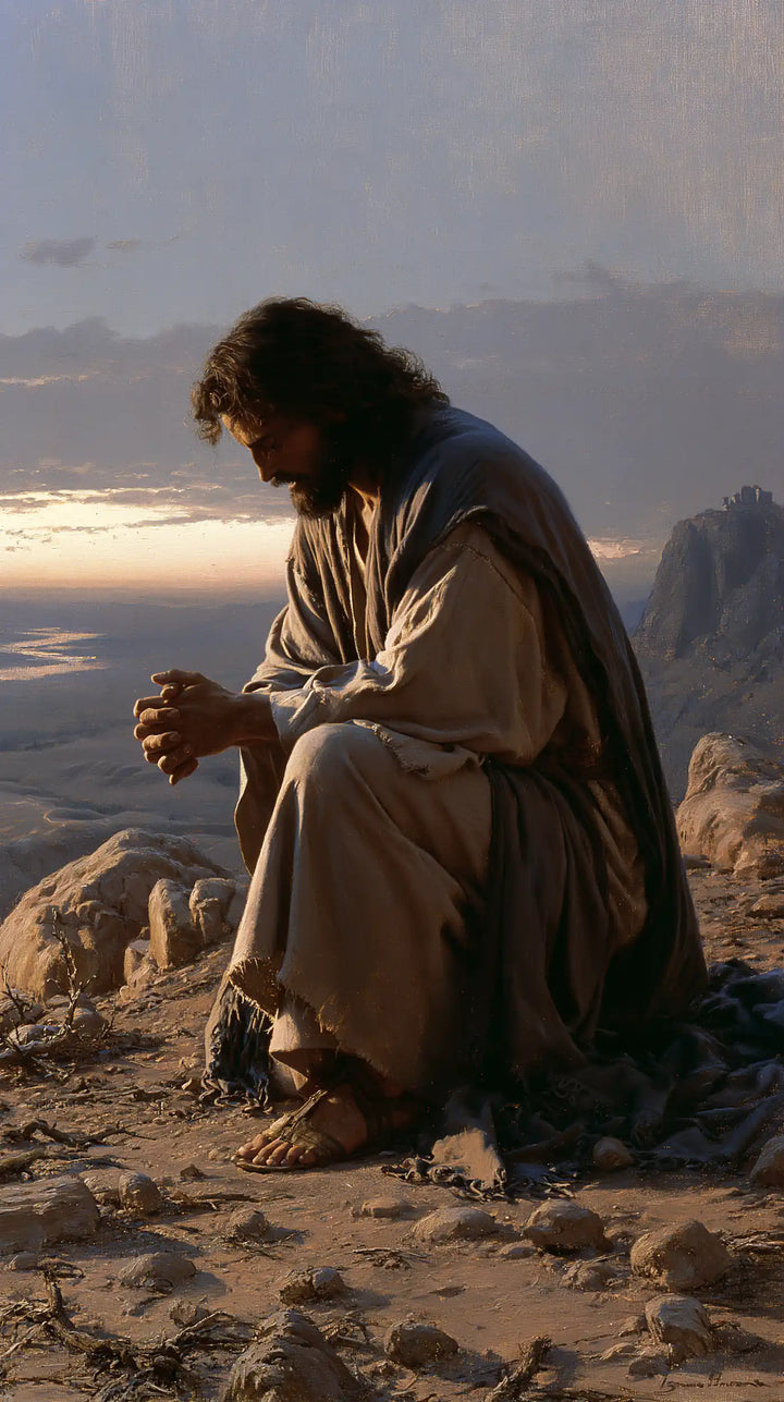 Jesus in the Desert - Jesus in Prayer · Portrait n° 7