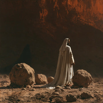 Jesus in the Desert - The Stones of Temptation · Square n° 4