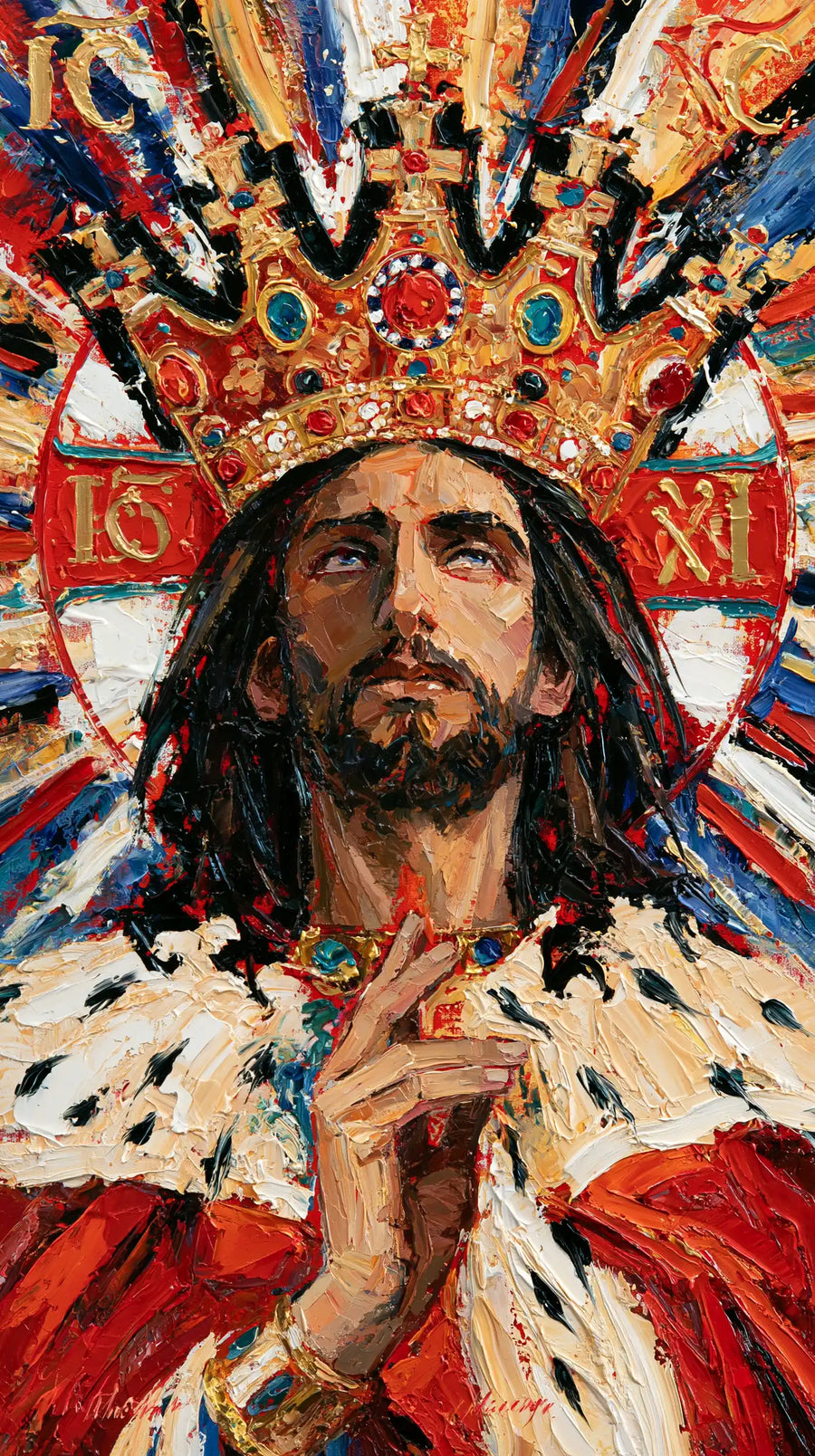 Jesus the King - Expressionist · Portrait n° 6