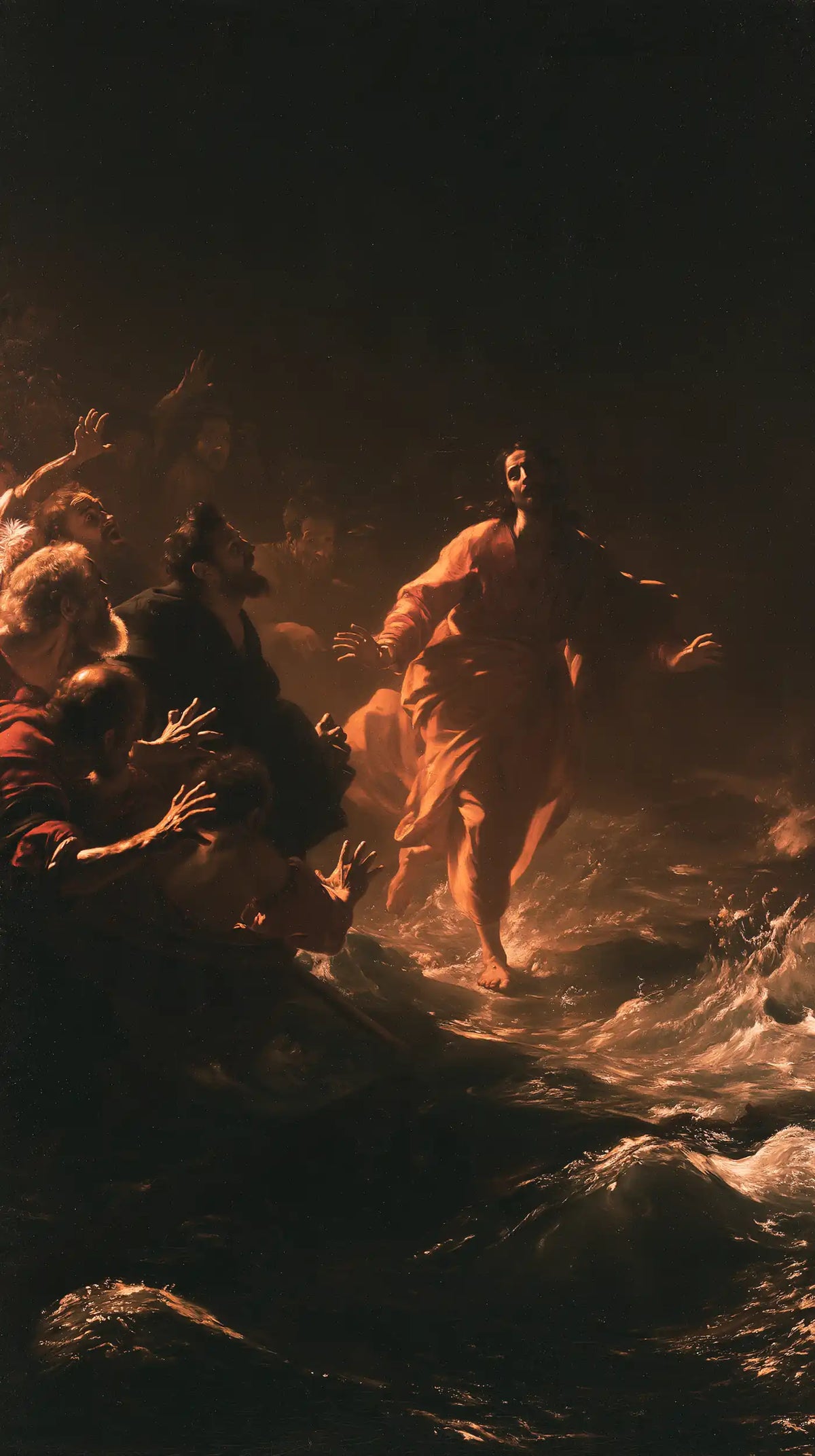 Jesus Walking on Water — Hope in the Copper Mist