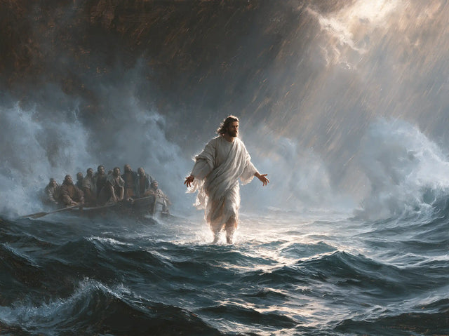 Jesus Walking on Water — Welcome in the Storm’s Mist