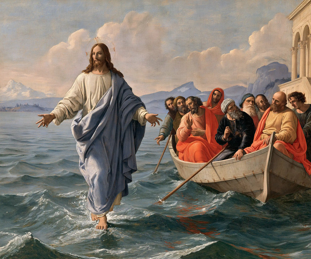Jesus Walking on Water — The Welcoming Gesture beside the Arcades