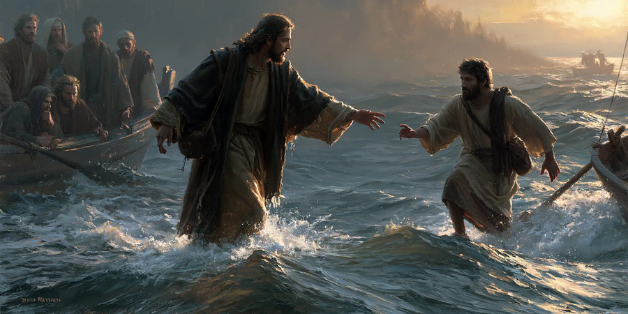 Jesus Walking on Water - Jesus Calls Peter · Landscape n° 10