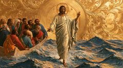 Jesus Walking on Water — The Blessing in the Floral Medallion
