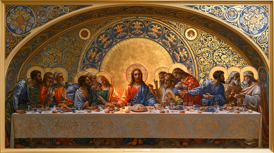 The Last Supper - Sacred Art Nouveau n° 6