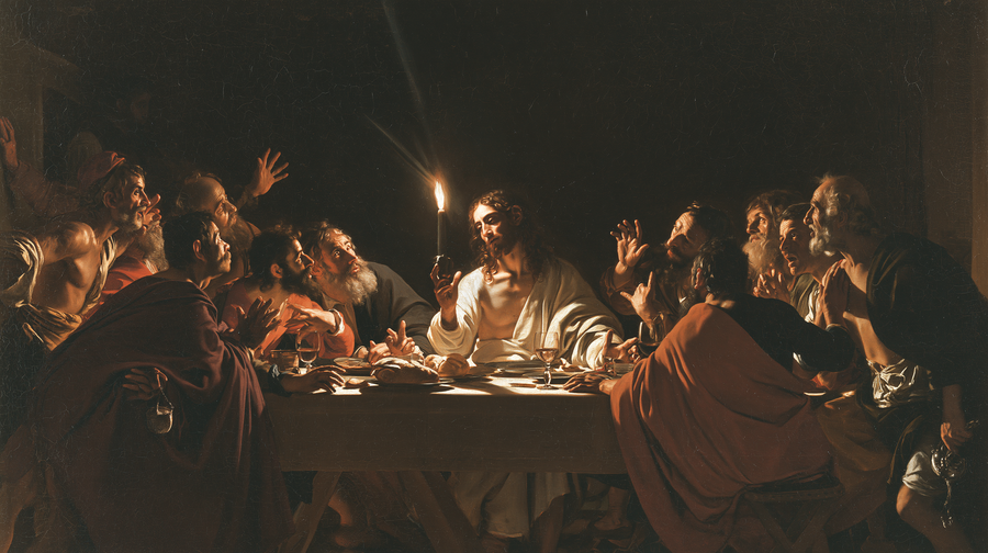 The Last Supper - Caravaggio - tenebrism n° 1