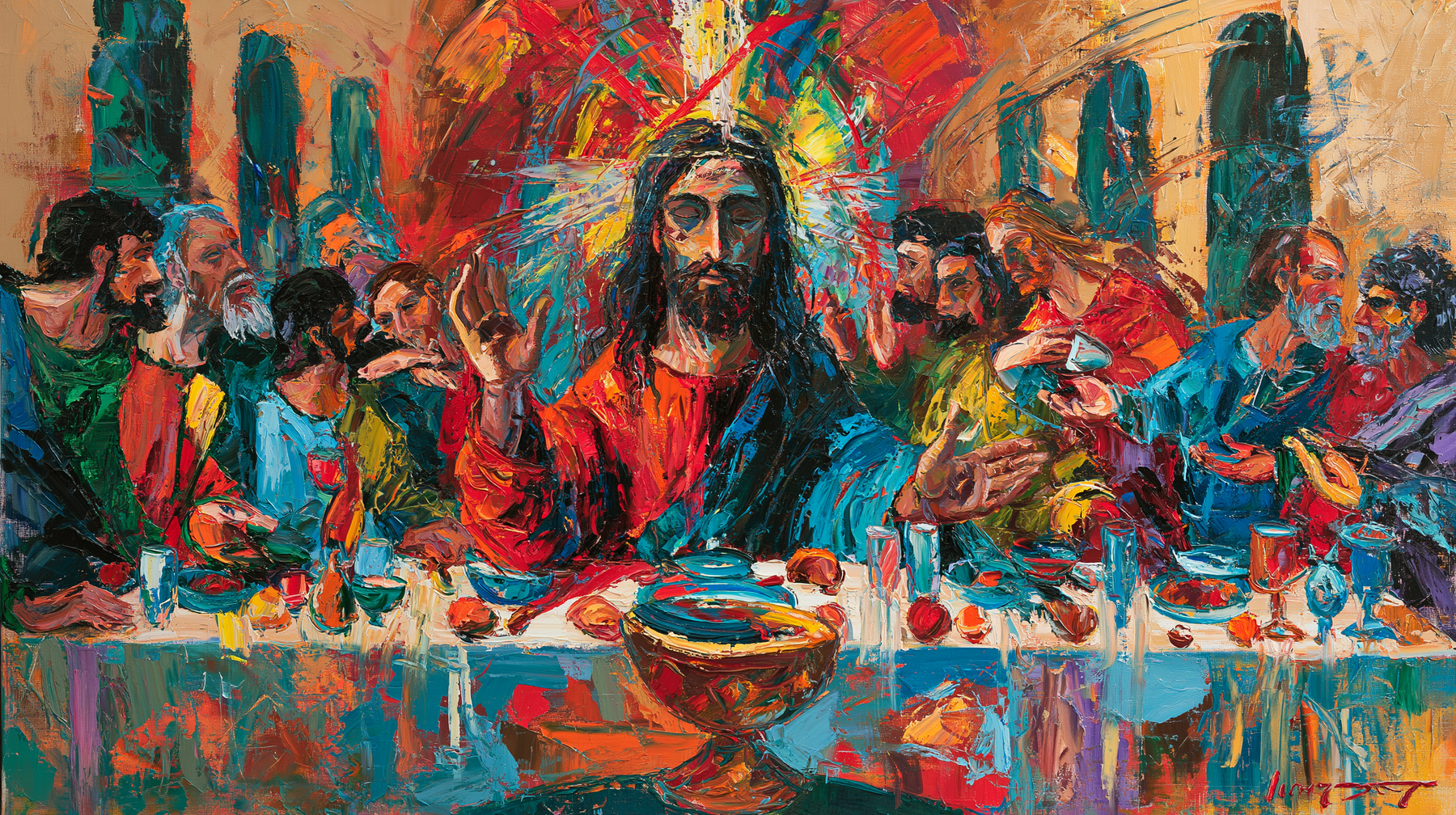 The Last Supper - Expressionist n° 1 — aperçu de la finition sélectionnée