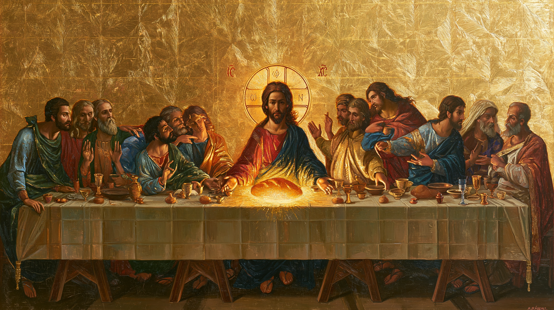 The Last Supper - Sacred Golden n° 1 — aperçu de la finition sélectionnée