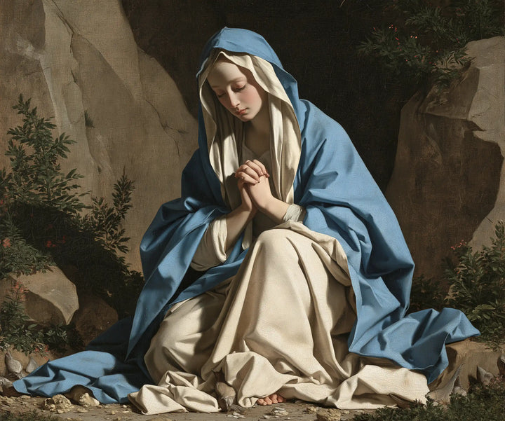 Virgin Mary in Prayer — Prayer between the Stones