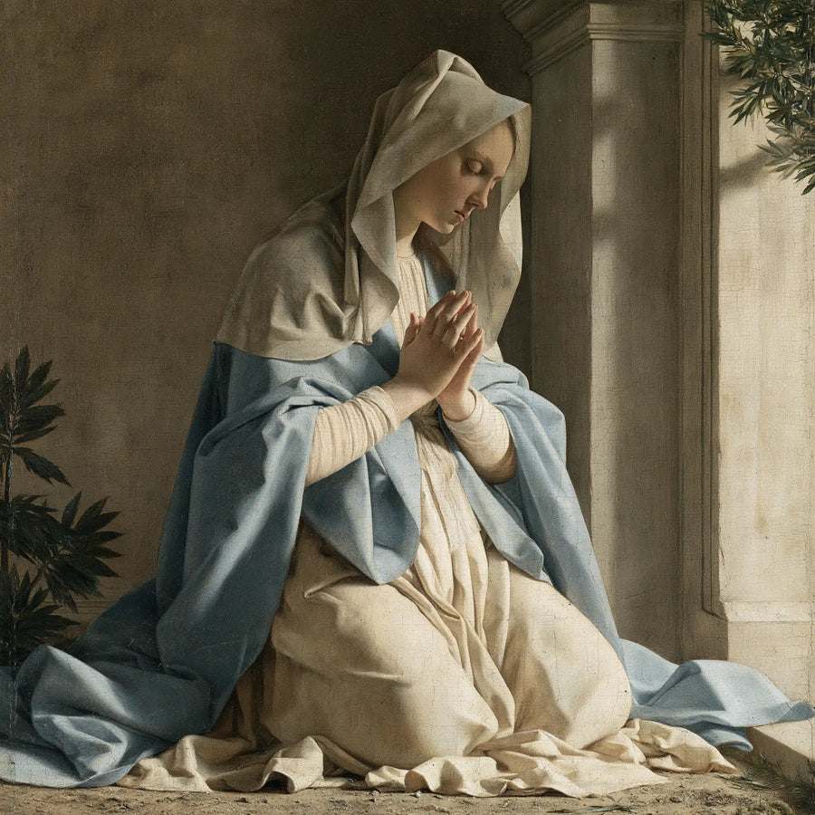 Virgin Mary in Prayer - Florentine Renaissance · Square n° 1