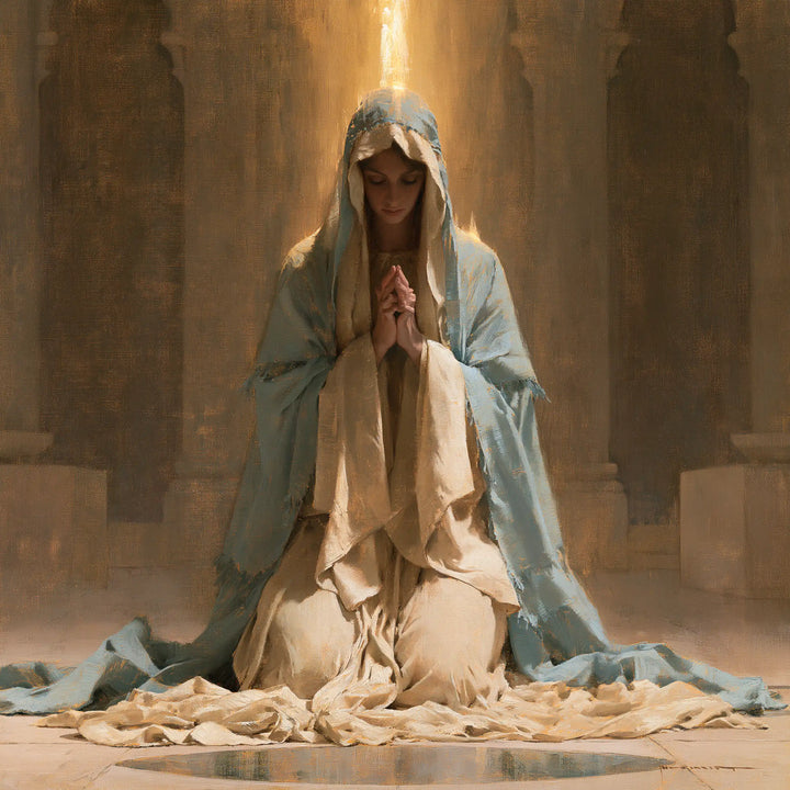 Virgin Mary in Prayer — Prayer in the Golden Nave