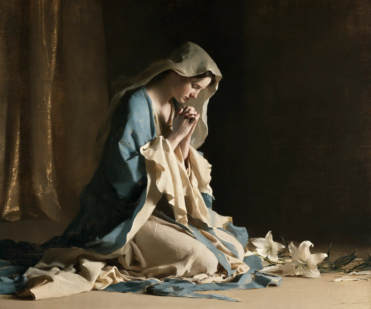 Virgin Mary in Prayer - Symbolist · Landscape n° 2