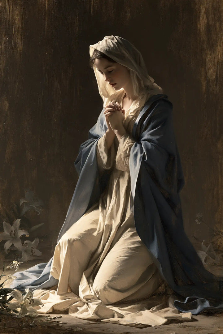 Virgin Mary in Prayer — Prayer in the Quiet of Evening
