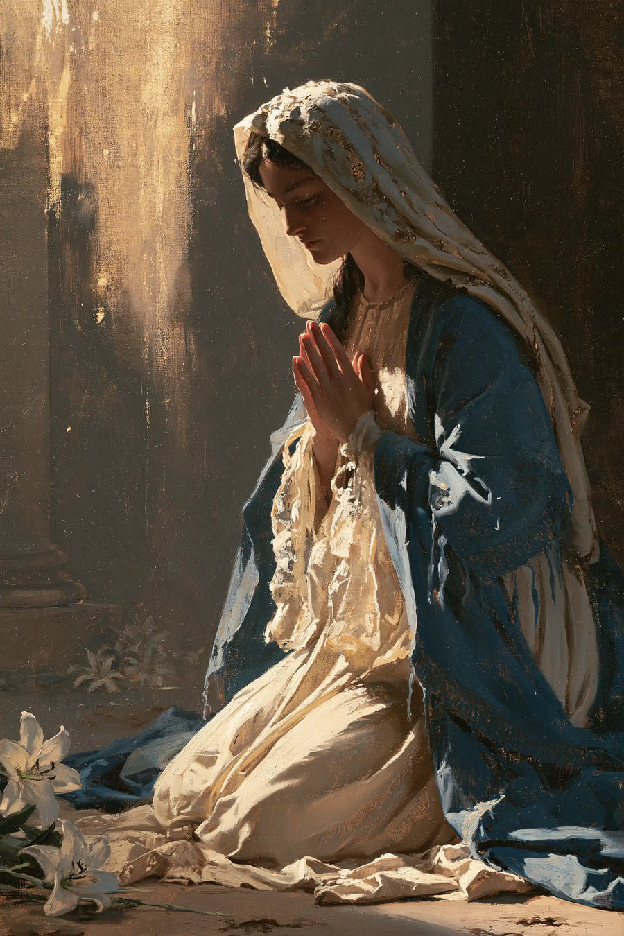 Virgin Mary in Prayer - Symbolist · Portrait n° 23