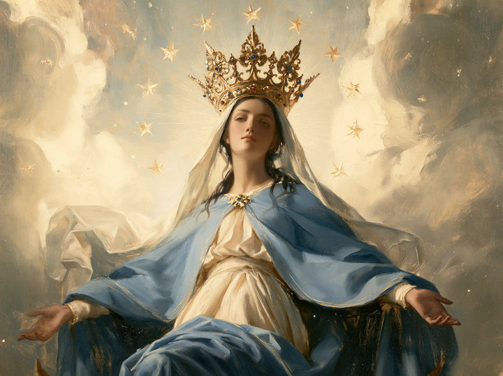 Mary, Queen of Heaven — Closed Eyelids in Daylight’s Royalty