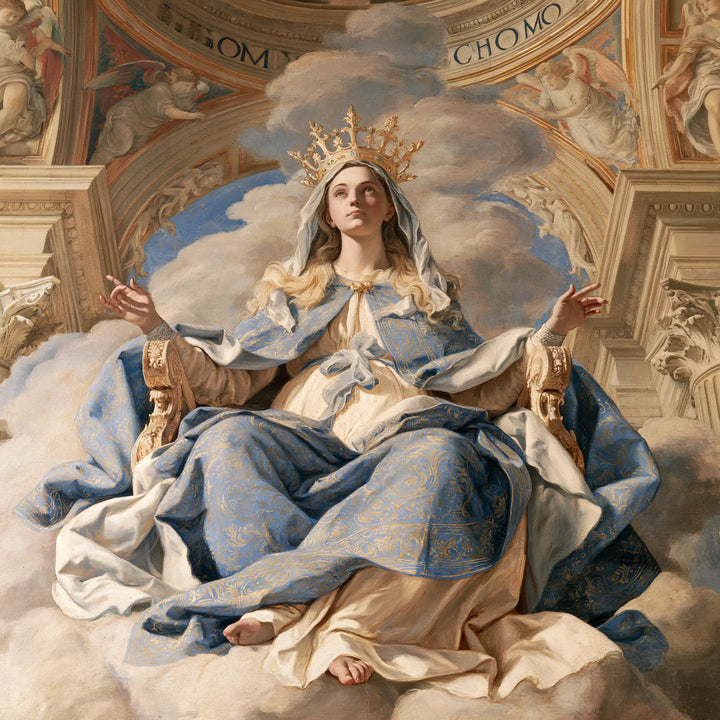 Mary Queen of Heaven - Florentine Renaissance · Square n° 15