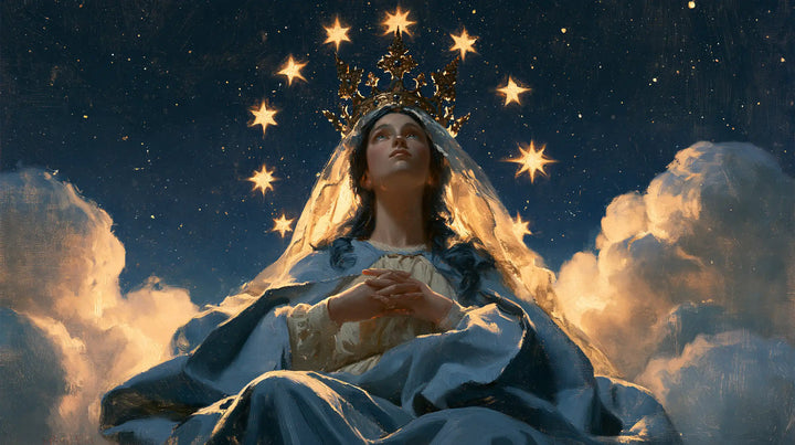 Mary Queen of Heaven - Midnight Blue Chiaroscuro · Landscape n° 10