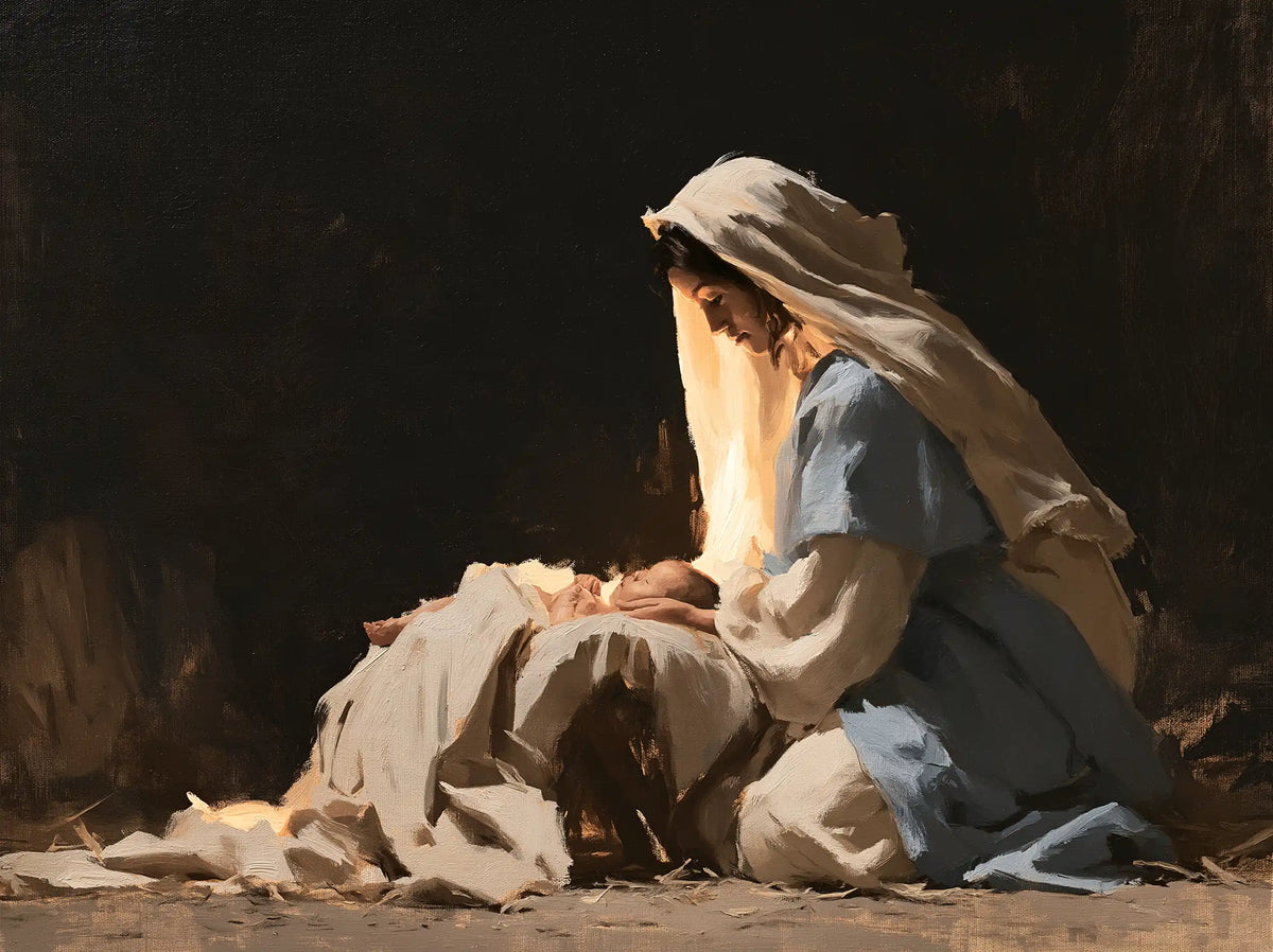 The Nativity — Rest in Chalk-White Folds