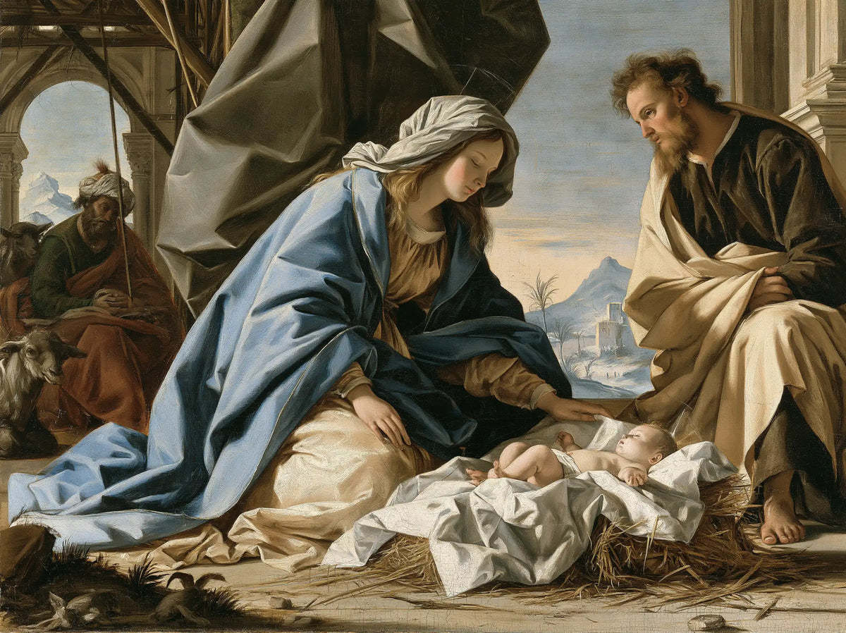 The Nativity — The Cradle Before the Peaceful Hills