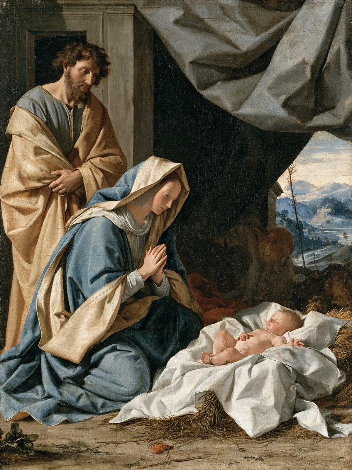 The Nativity — Prayer Beneath the Great Curtain