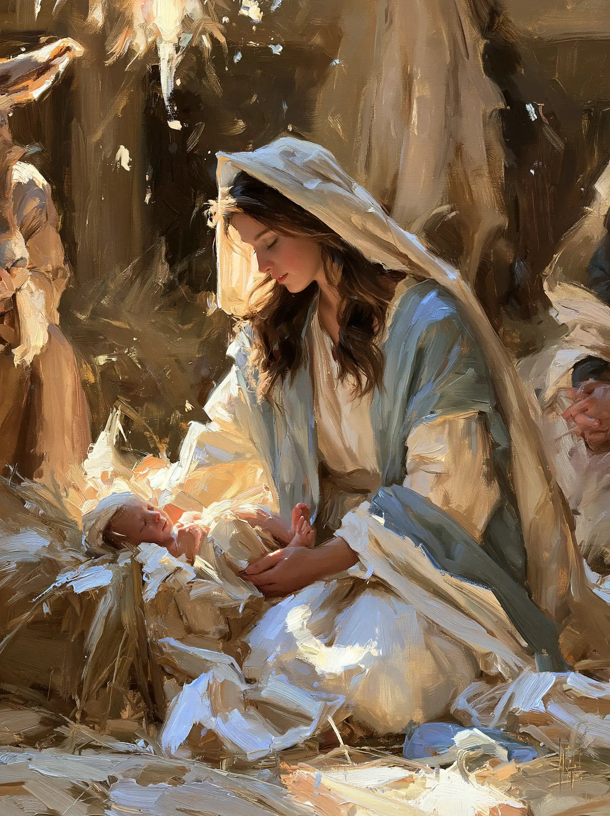 The Nativity — The Newborn Within Pale Sleeves