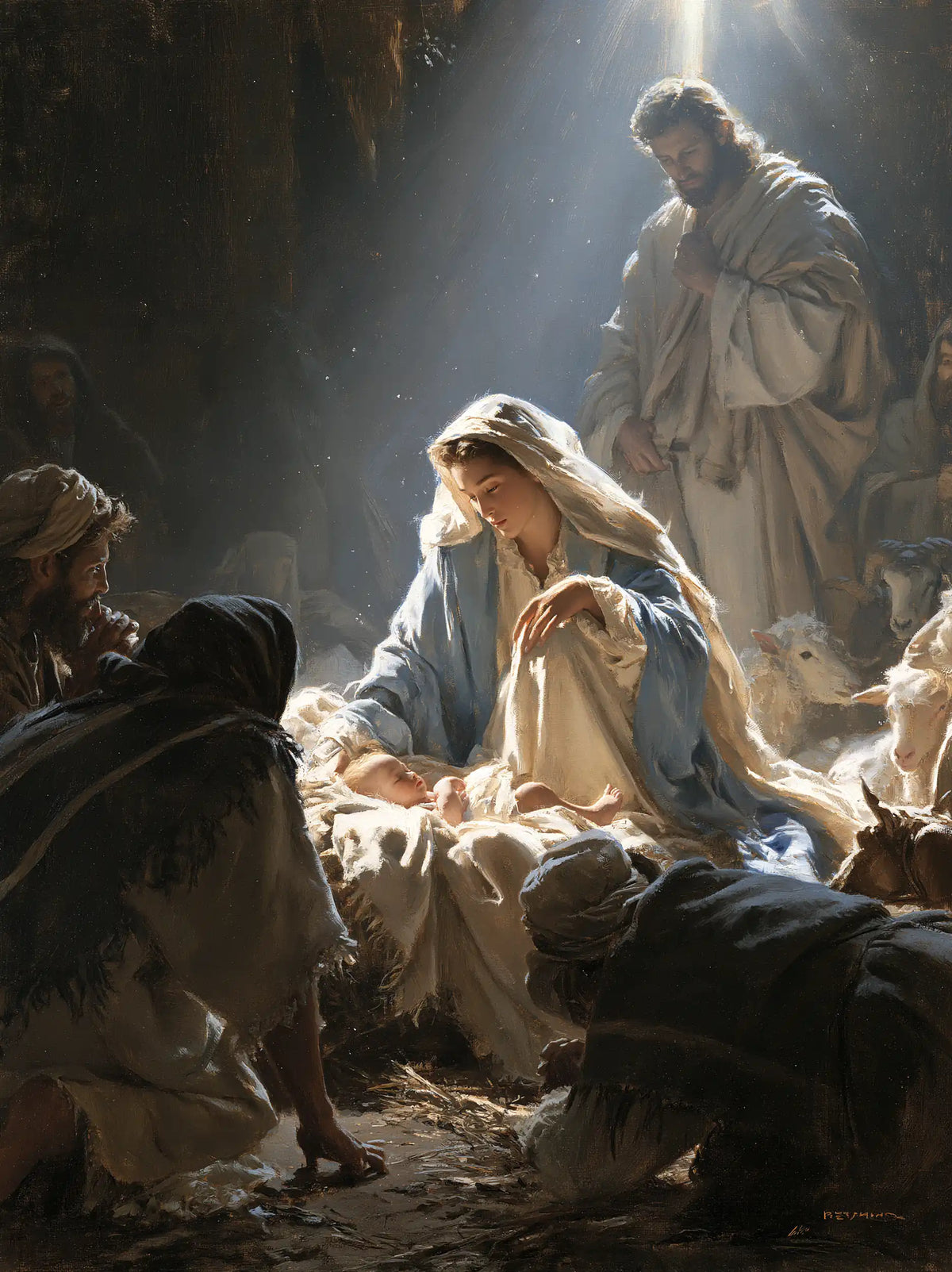 The Nativity — The Visit Beneath the Silver Ray
