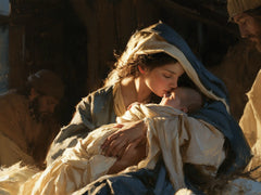 The Nativity — The Kiss Sheltered by the Azure Mantle