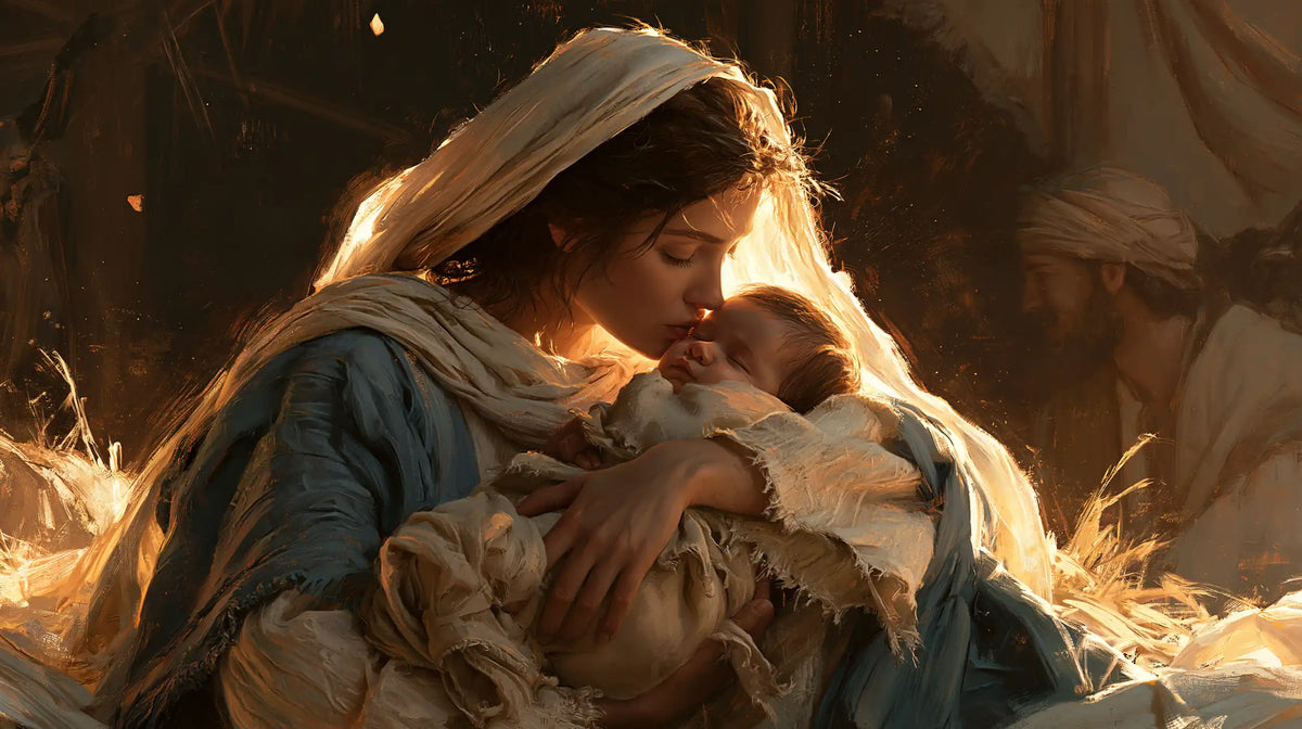 The Nativity — The Embrace in Sunlit Straw