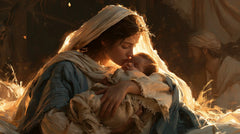 The Nativity — The Embrace in Sunlit Straw