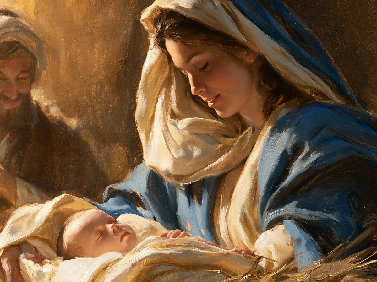 The Nativity — The Smile Beneath the Azure Hood