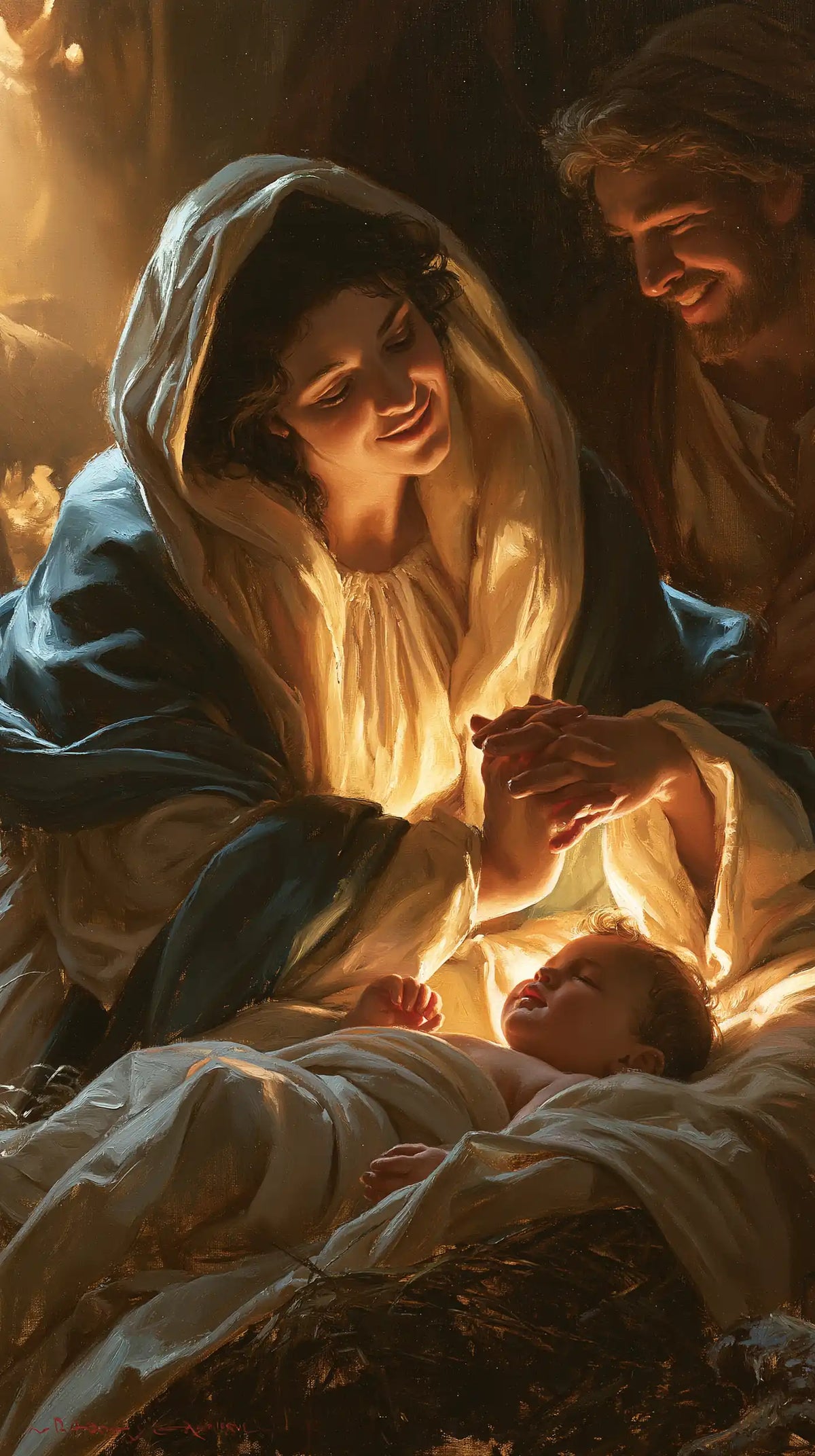 The Nativity — Joyful Hands in the Glow