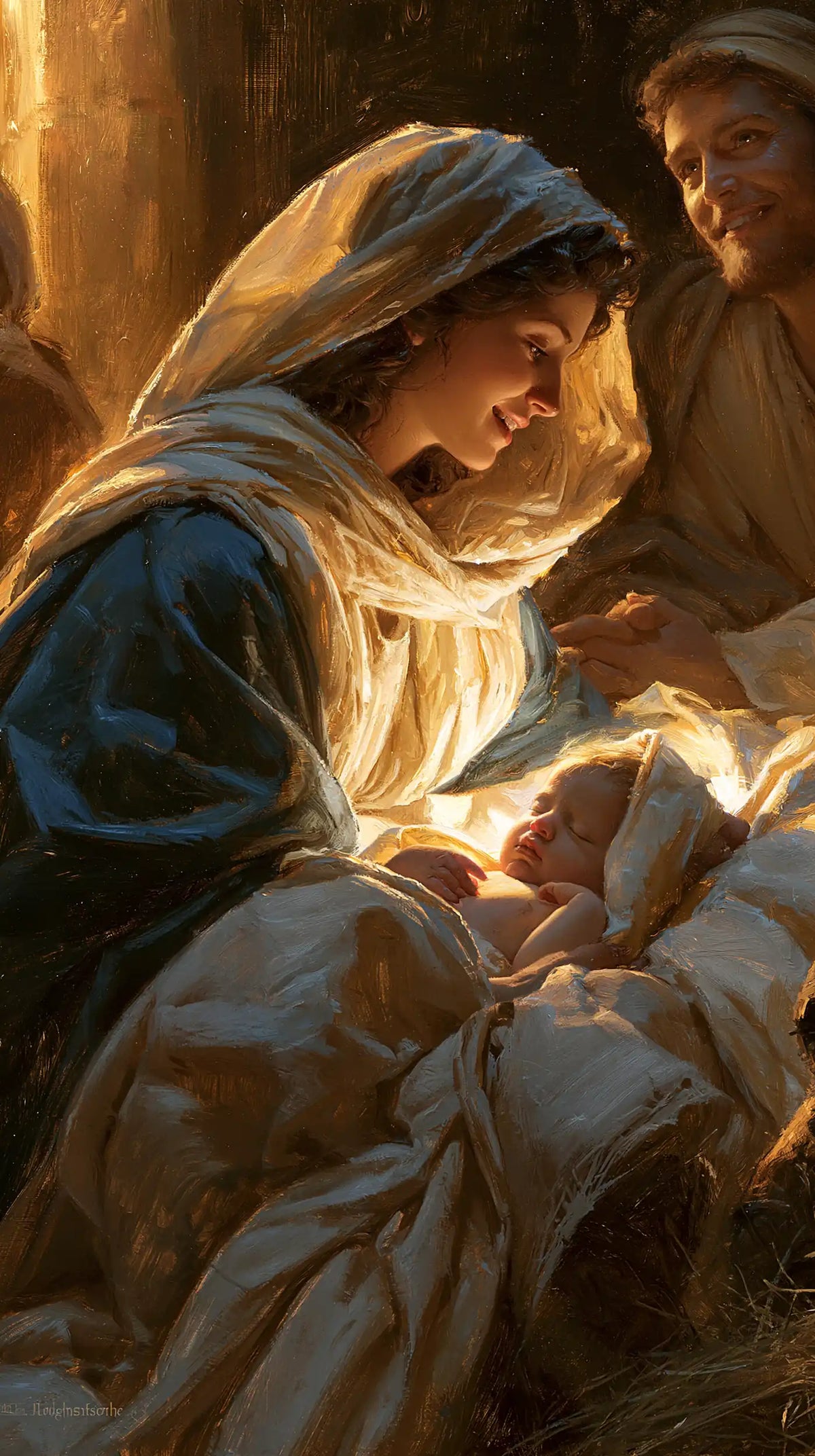 The Nativity — The Smile Beside Blue Swaddling
