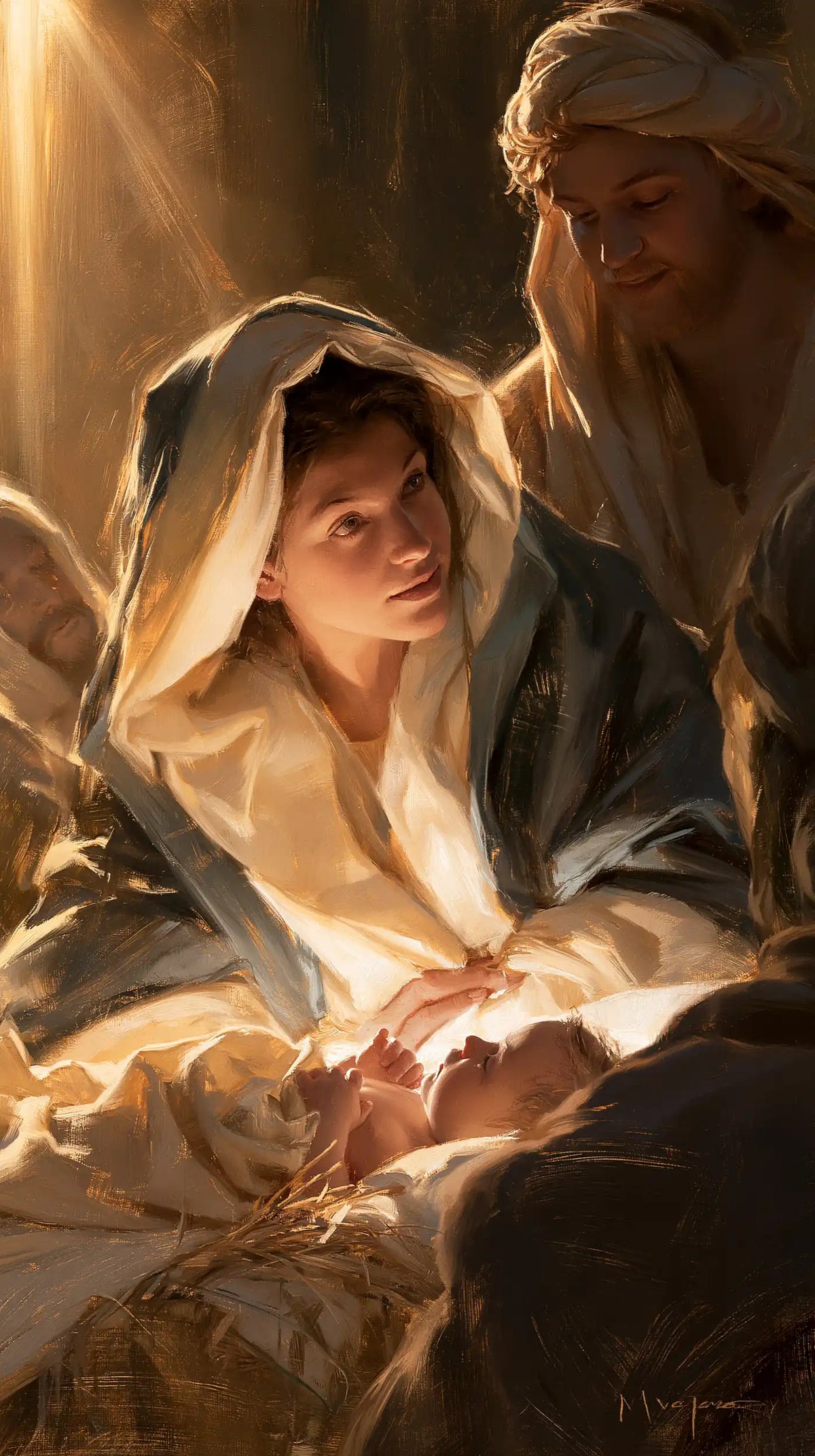 The Nativity — The Shared Gaze in Golden Daylight