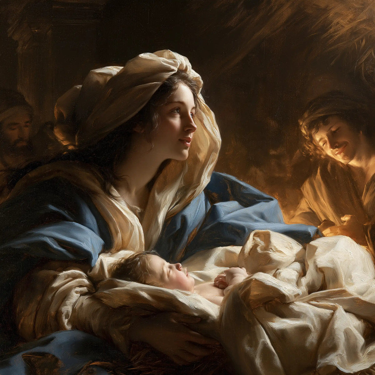 The Nativity — Joy Above the Sleeping Folds