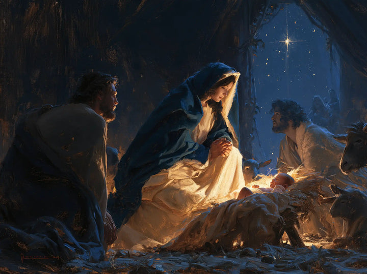 The Nativity - Midnight Blue Chiaroscuro · Landscape n° 4
