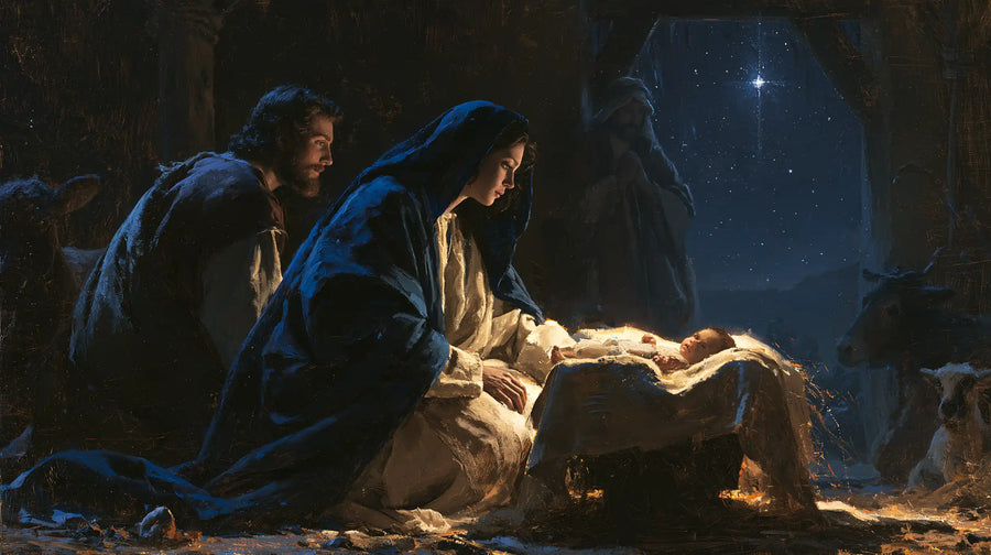 The Nativity - Midnight Blue Chiaroscuro · Landscape n° 16