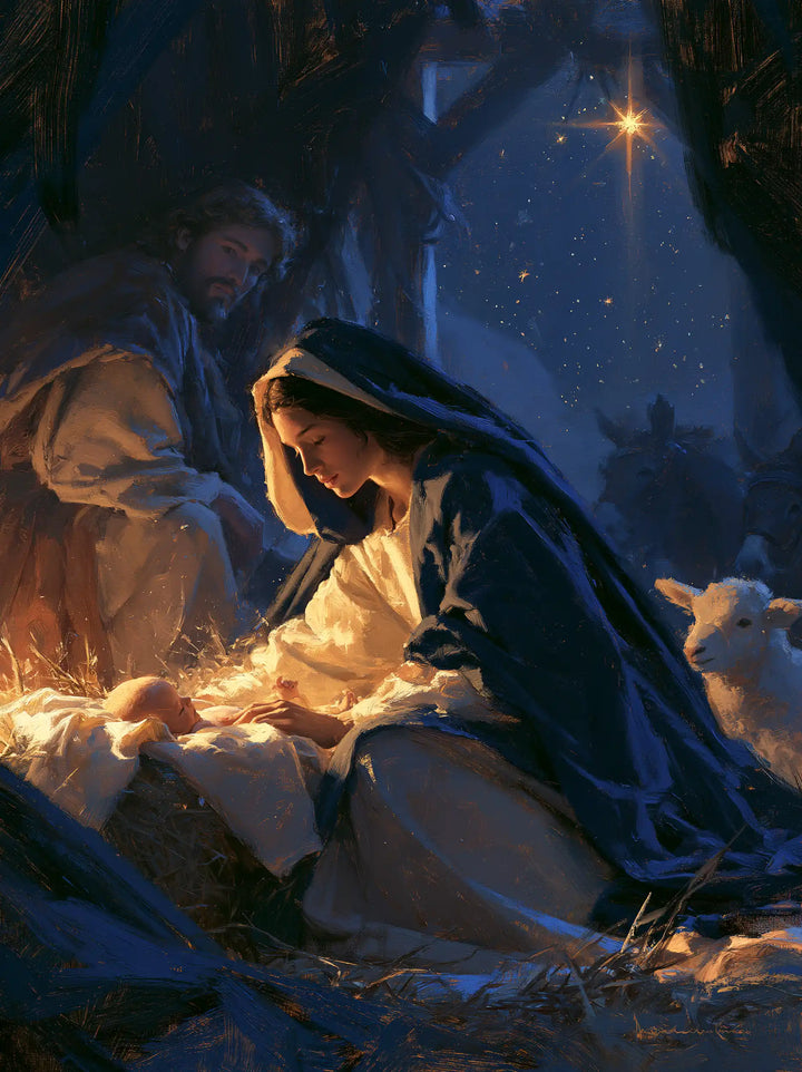 The Nativity - Midnight Blue Chiaroscuro · Portrait n° 9