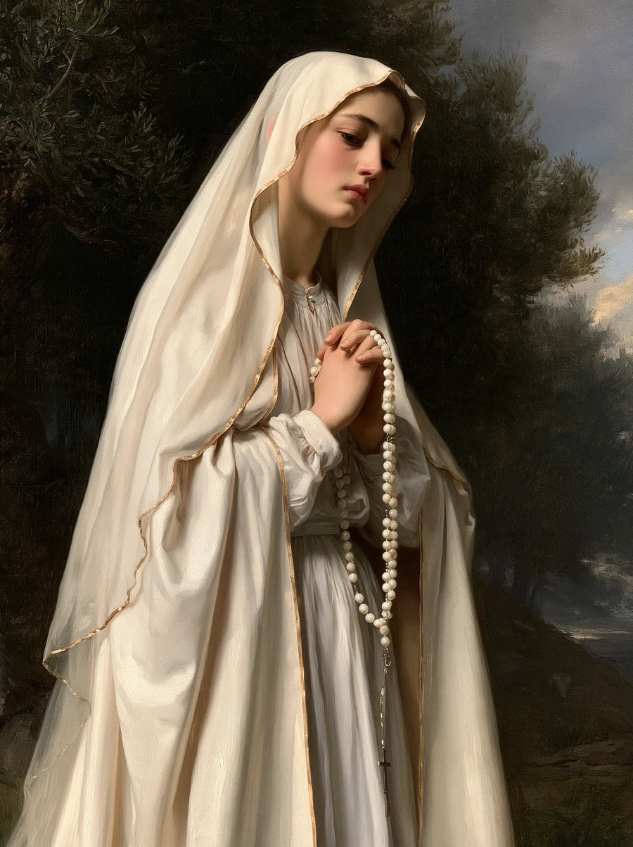 Our Lady of Fatima – Rosary Under the Shadowed Trees